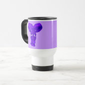 Paarse ellephant Art over T-shirten, babykleding Reisbeker (Voorkant links)