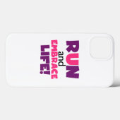 Paarse Embrace Life Roze Case-Mate iPhone Case (Achterkant (horizontaal))
