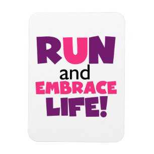Paarse Embrace Life Roze Magneet