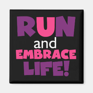 Paarse Embrace Life Roze Magneet