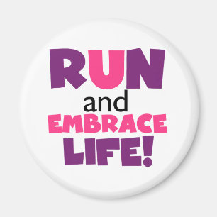 Paarse Embrace Life Roze Magneet