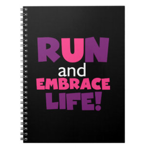 Paarse Embrace Life Roze Notitieboek
