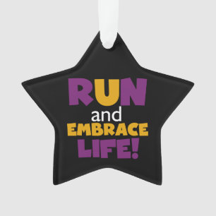 Paarse Embrace Life Roze Ornament