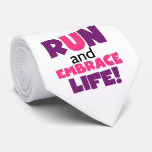 Paarse Embrace Life Roze Stropdas