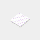 Paarse Emoji Hearts Post-it® Notes (Schuin)