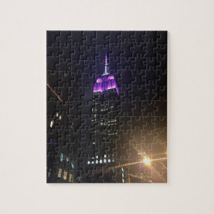 Paarse Empire State Building NYC New York City Legpuzzel