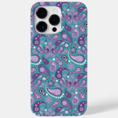 PAARSE EN AQUA PAISLEY PATTERNS Case-Mate iPhone CASE (Achterkant)