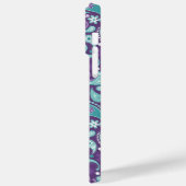 PAARSE EN AQUA PAISLEY PATTERNS Case-Mate iPhone CASE (Achterkant / Links)