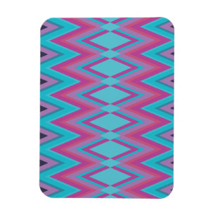 Paarse en Aqua Tribal Magneet