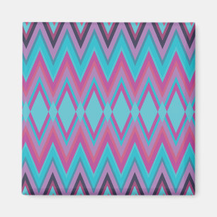 Paarse en Aqua Tribal Magneet