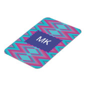 Paarse en Aqua Tribal Magneet (Linkerzijde)