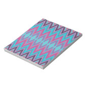 Paarse en Aqua Tribal Notitieblok (Gedraaid)