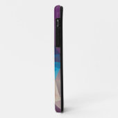 Paarse en blauwe Abstracte piramide Hoesje-Mate iP Case-Mate iPhone Case (Achterkant/links)