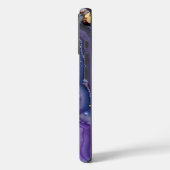 Paarse en Blauwe Agaat Slice Case-Mate iPhone Case (Achterkant / Links)