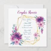 Paarse en blauwe coupons kaart (Voorkant)