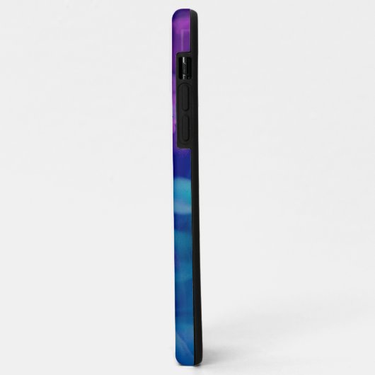 Paarse en blauwe digitale rook Case-Mate iPhone case (Achterkant/links)