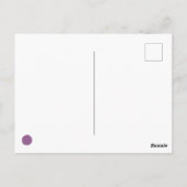 Paarse en blauwe eendenkuikens briefkaart (Achterkant)