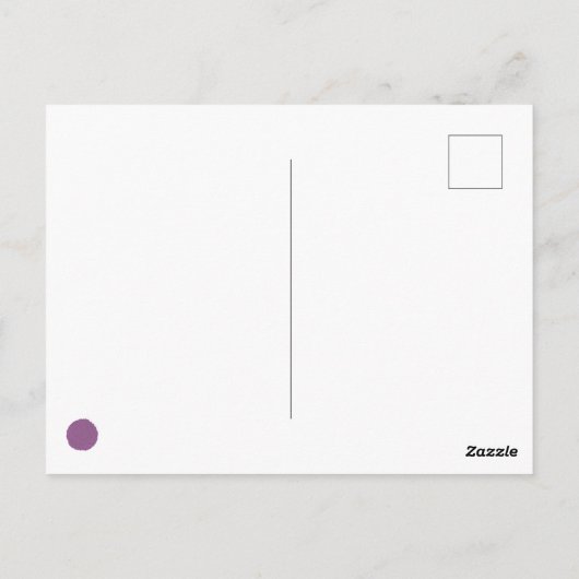 Paarse en blauwe eendenkuikens briefkaart (Achterkant)