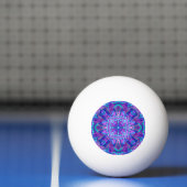 Paarse en blauwe fractale Kaleidoscoop Pingpongballen (Net)