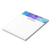 Paarse en Blauwe Galaxy Space Abstract Notitieblok (Gedraaid)