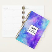 Paarse en Blauwe Galaxy Space Abstract Planner (Display)