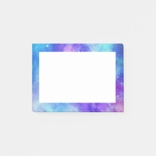 Paarse en Blauwe Galaxy Space Abstract Post-it® Notes