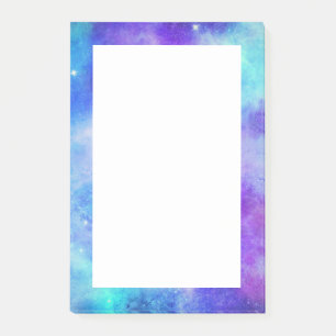 Paarse en Blauwe Galaxy Space Abstract Post-it® Notes