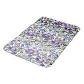Paarse en blauwe iris badmat (Gekanteld)