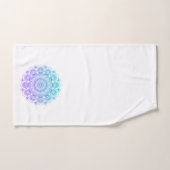 Paarse en blauwe mandala bad handdoek (Handdoek)