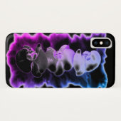 Paarse en blauwe orchideeën Case-Mate iPhone case (Achterkant (horizontaal))