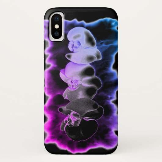 Paarse en blauwe orchideeën Case-Mate iPhone case (Achterkant)