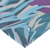 Paarse en Blauwe Palm Leaf Tropische Patroon Tafelkleed (Gekanteld)