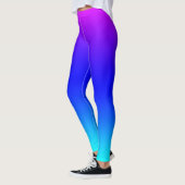 Paarse en blauwe regenbooggradiënt leggings (Links)