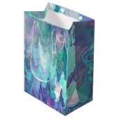 Paarse en blauwe Rhapsodie | Abstracte kunst Medium Cadeauzakje (Voorkant Gekanteld)