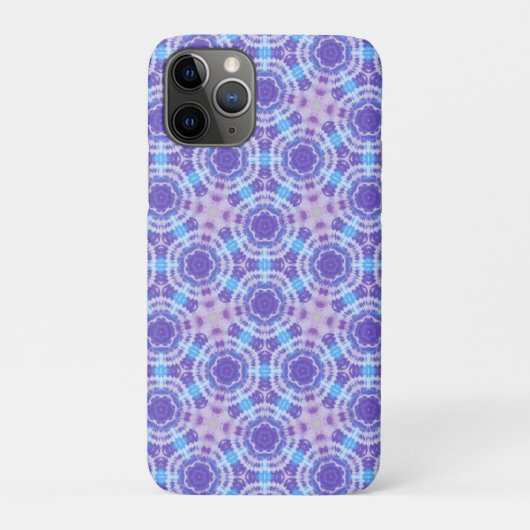 Paarse en Blauwe Tie Dye Pattern Case-Mate iPhone Case (Achterkant)