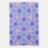 Paarse en Blauwe Tie Dye Pattern Theedoek (Verticaal)