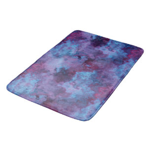 paarse en blauwe turquoise Marmer abstract Badmat