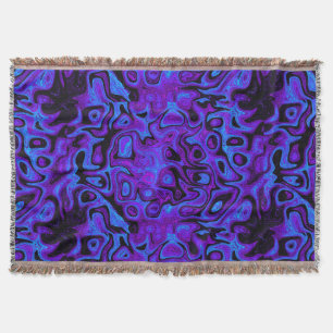 Paarse en blauwe vuursteen deken