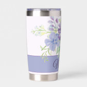 Paarse en blauwe waterverf onaanpasbaar geïsoleerde drinkbeker (Voorkant)