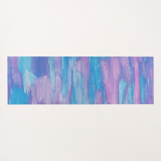 Paarse en blauwe wervelkolom Abstract Yogamat (Achterkant (horizontaal))