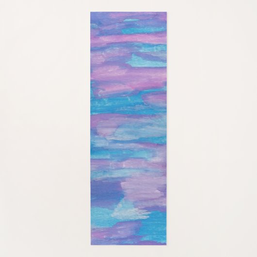 Paarse en blauwe wervelkolom Abstract Yogamat (Voorkant)