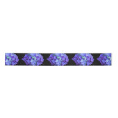 Paarse en blauwgroen hydrangea, paarse blauwe bloe lint (Voorkant)