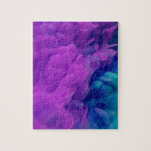 Paarse en Blue Digital Smoke Legpuzzel