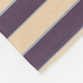 Paarse en blush roze lijn strepen patroon fleece deken (Hoek)