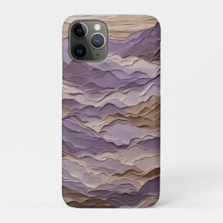 Paarse en bruine Mystic Mountain iPhone 11 Pro Hoesje