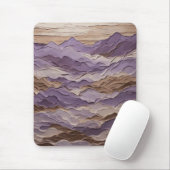 Paarse en bruine Mystic Mountain Muismat (Met muis)