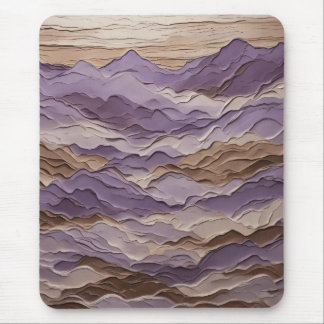 Paarse en bruine Mystic Mountain Muismat