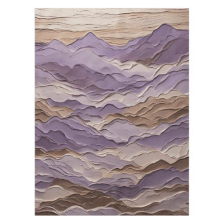 Paarse en bruine Mystic Mountain Tafelkleed