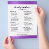 Paarse en diepPaarse Laurel Wreath Flyer (Hand)