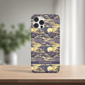 Paarse en Geel Japans landschap Case-Mate iPhone Case